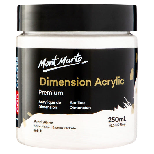 Dimension Acrylic Premium 250ml (8.5 US fl.oz) - Pearl White