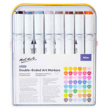 MM Double-Ended Art Markers in case 48pc