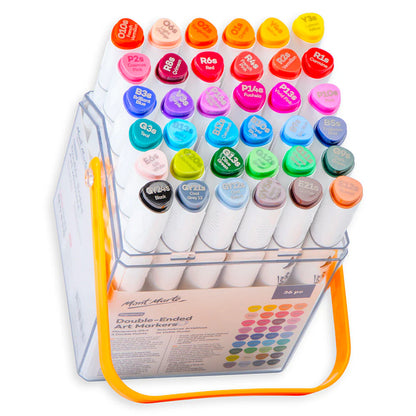 MM Double-Ended Art Markers in case 36pc