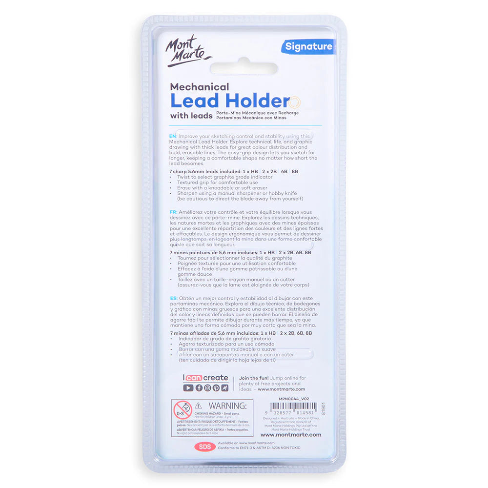 MM Mechanical Lead Holder With Leads 7pc