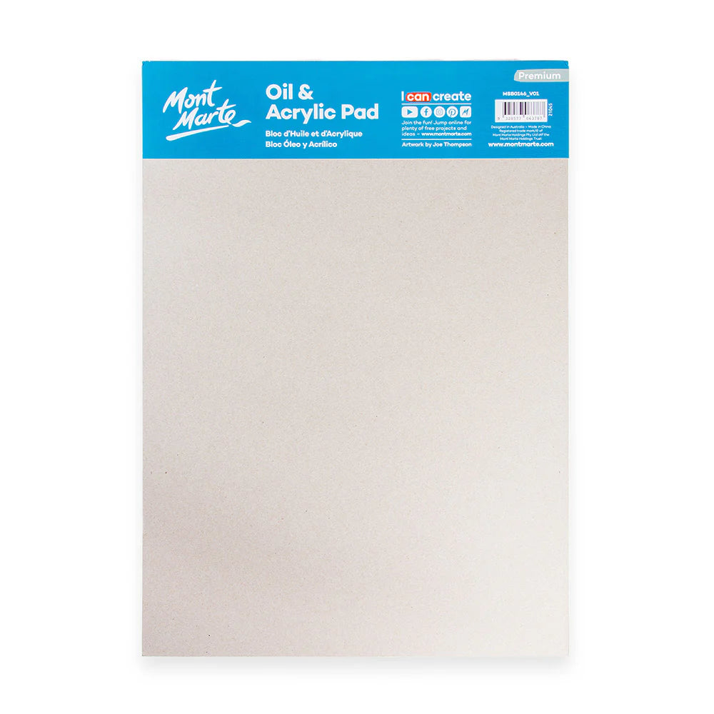 MM Oil & Acrylic Pad 350gsm A3 20 Sheets