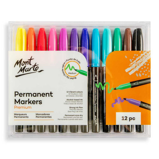 MM Permanent Markers 12pc