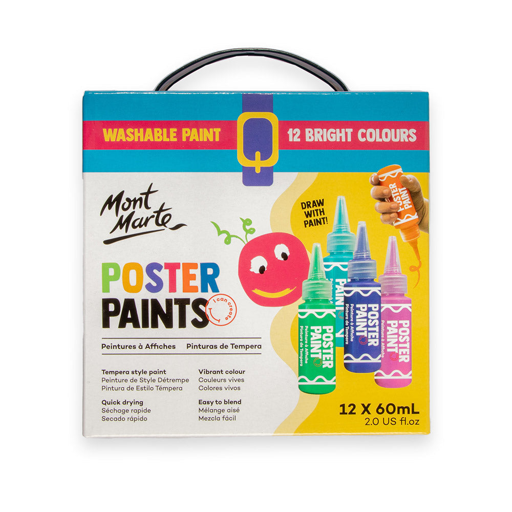 Poster Paints 12pc x 60ml (2 US fl.oz)