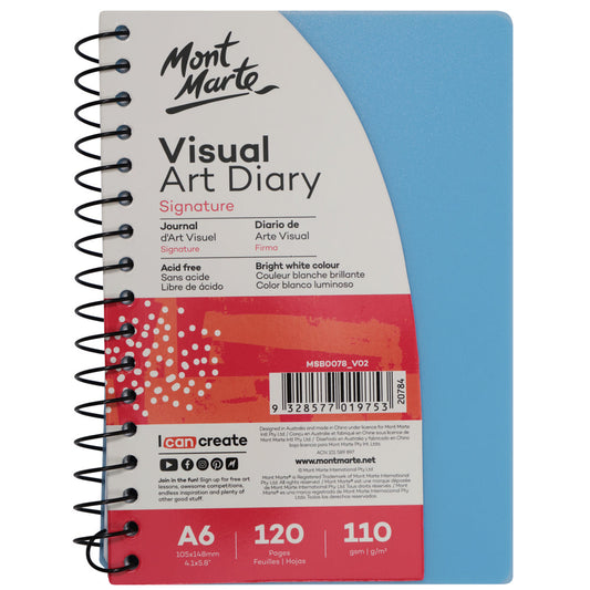 Visual Art Diary PP Coloured Cover A6