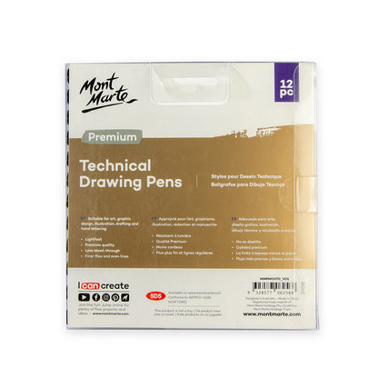 MM Technical Drawing Pens 12pc