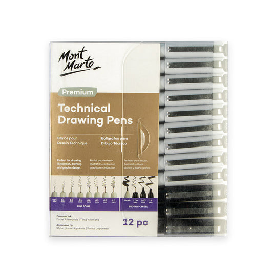 MM Technical Drawing Pens 12pc