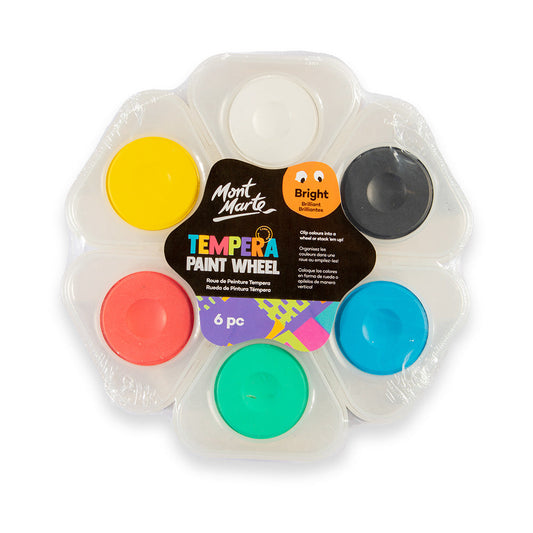 MM Kids Tempera Paint Wheel 6pc - Bright