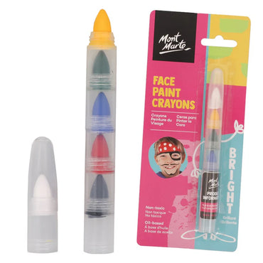 Mont Marte Kids Face Painting Crayons - Bright