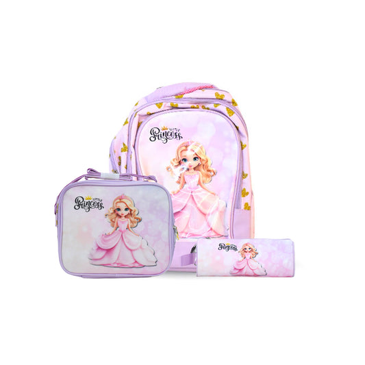 PRINCESS 18" Backpack with Lunch Bag and Pencil Case - NMPNC0001