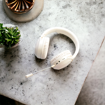 GJBY Wireless Rechargeable Premium Headphone CA-039 - WHITE