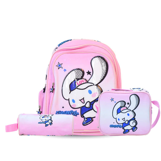 CINNAMOROLL 18" Backpack with Lunch Bag and Pencil Case - NMCINN0001