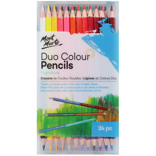 Mont Marte Duo Colour Pencils 24pc