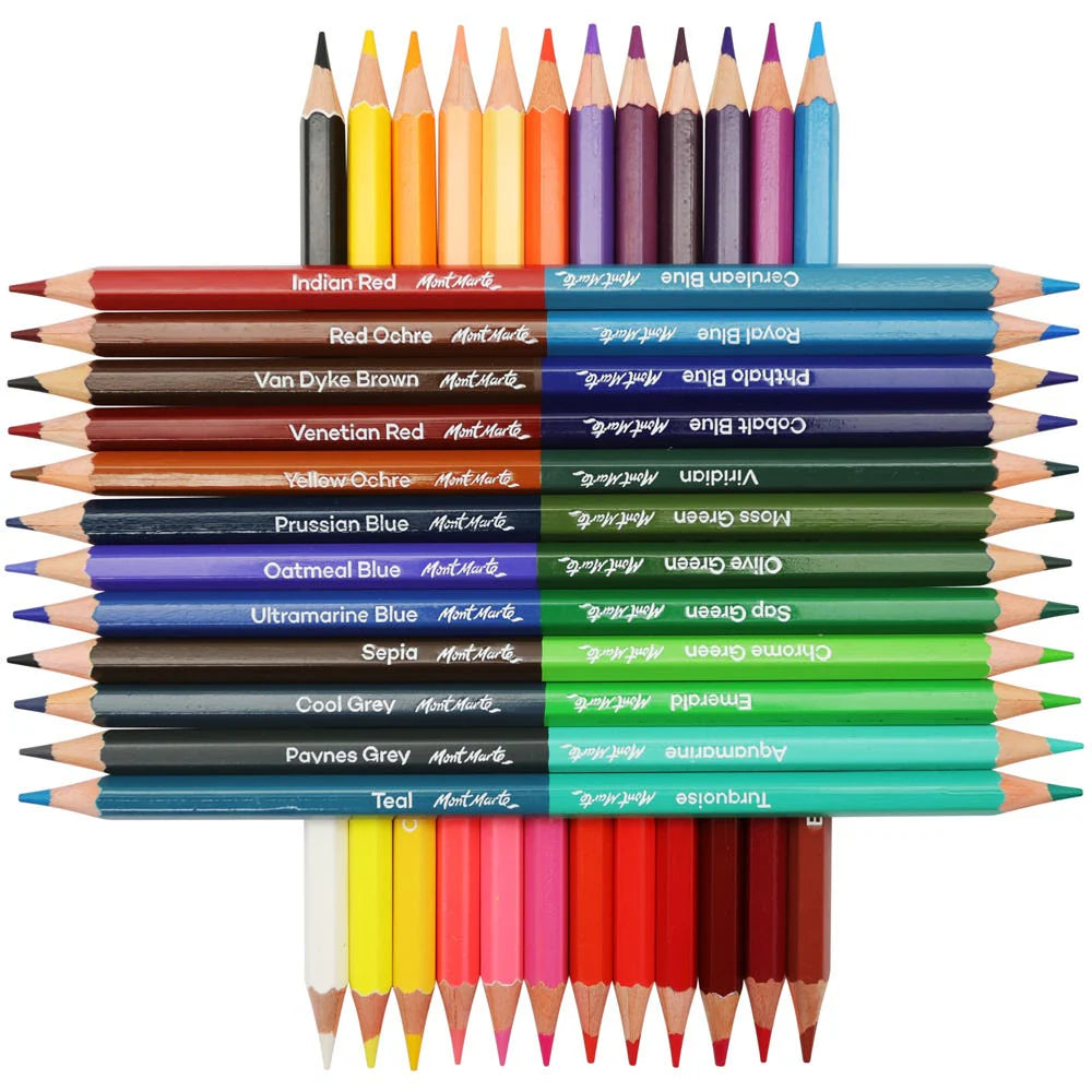 Mont Marte Duo Colour Pencils 24pc