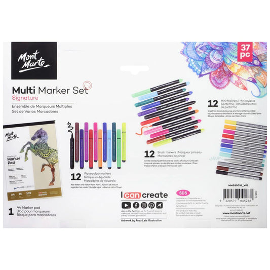 Mont Marte Multi Marker Set 37pc