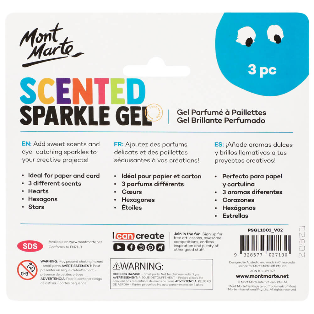 MM Kids Scented Sparkly Gel 3pc x 37ml