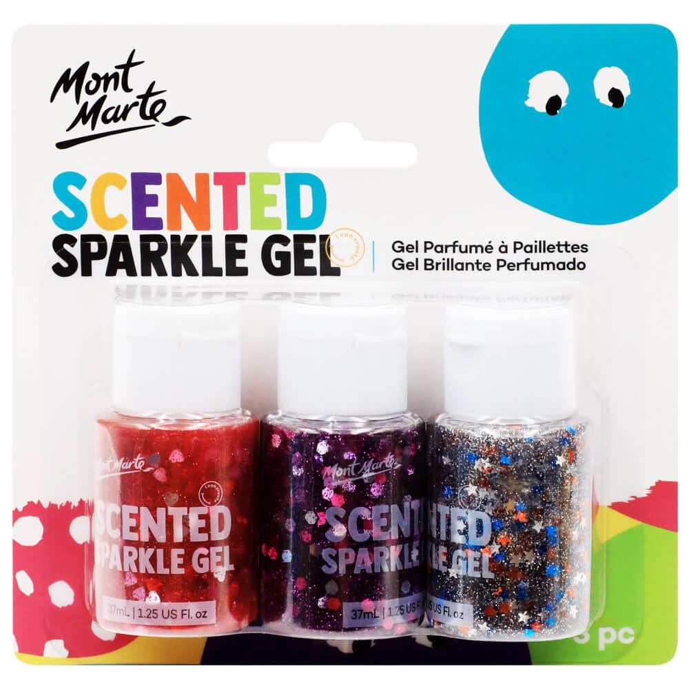 MM Kids Scented Sparkly Gel 3pc x 37ml