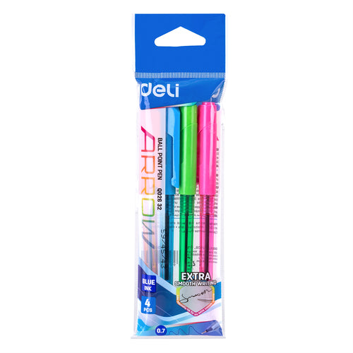 Ballpoint Pen 4 Pieces Deli 0.7 - Deli