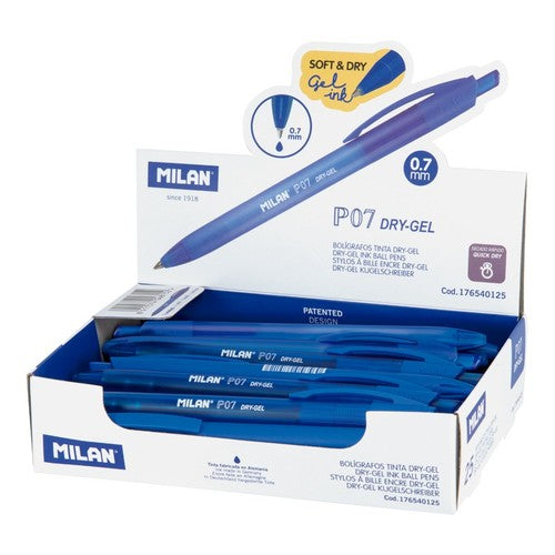 Blue ballpoint pen Milan pressure