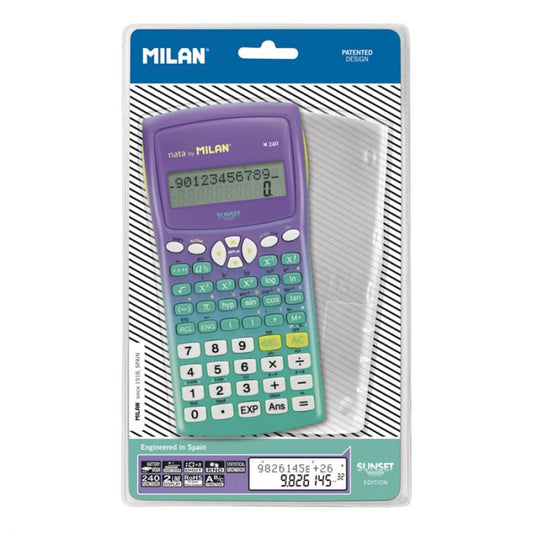 Scientific Calculator Sunset Torqouise & Lilac in Blister