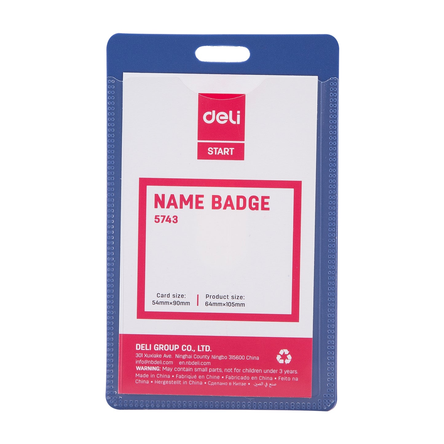 Name Badge & Clip E5743 - Deli