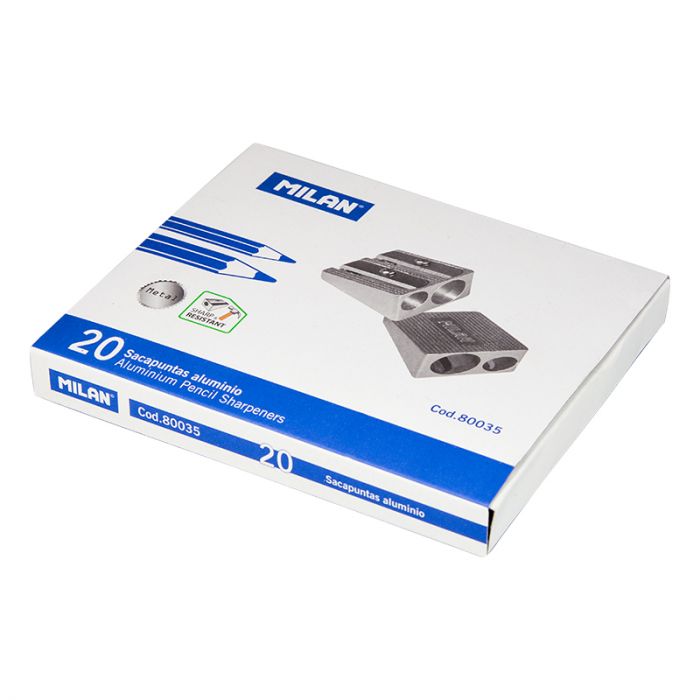 Metal Sharpener Packet 2 Slots, 20 Pieces – Maktaba Mall