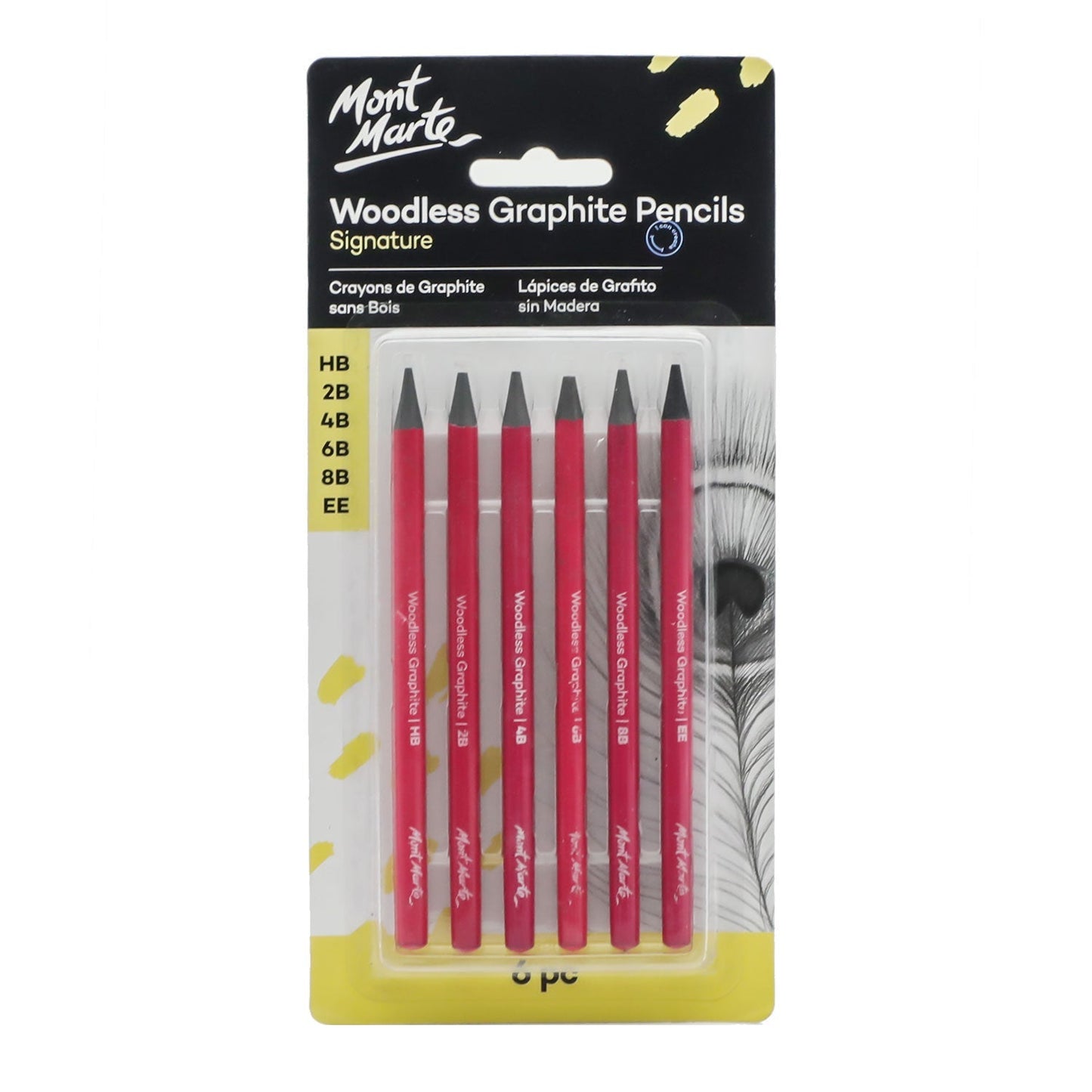 Woodless Graphite Pencils Signature 6pc