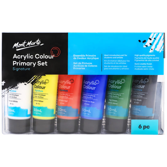 Acrylic Colour Primary Set Signature 6pc x 50ml (1.07 US fl.oz)