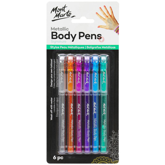 Metallic Body Pens Signature 6Pc