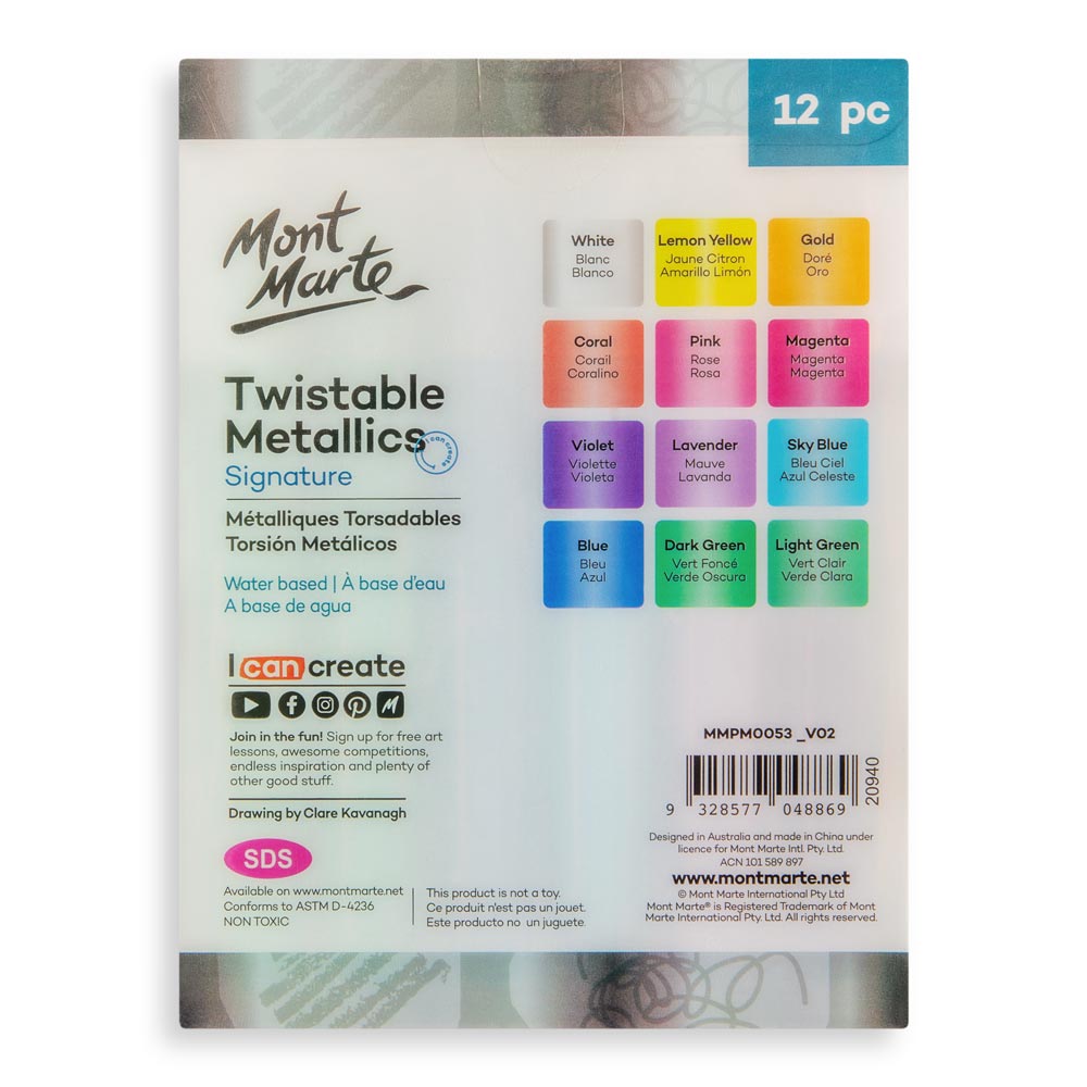 مجموعة من 12 قطعة من Twistable Metallics Signature SKU: MMPM0053