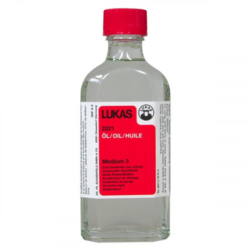 LUKAS FAST DRYING GLAZING MEDIUM.3 (RESIN OIL COLOUR) 2221 125ML