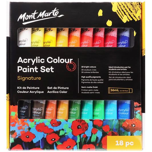 Acrylic Colour Paint Set Signature 18pc x 36ml (1.2 US fl.oz)