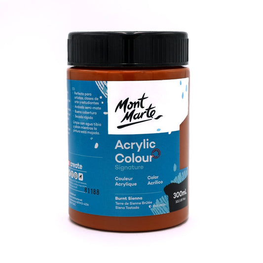 Acrylic Colour Paint Signature 300ml (10.1 US fl.oz) - Burnt Sienna