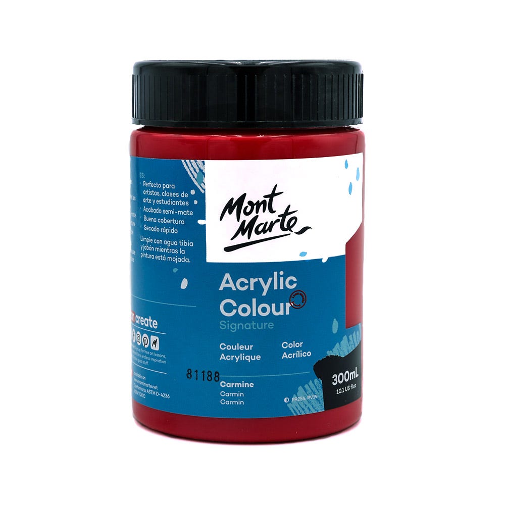 Acrylic Colour Paint Signature 300ml (10.1 US fl.oz) - Carmine