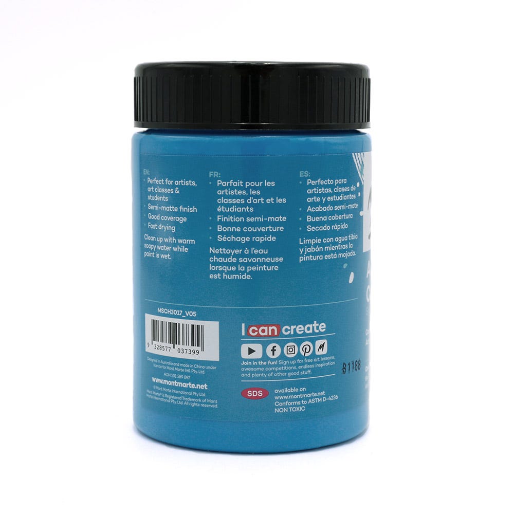 Acrylic Colour Paint Signature 300ml (10.1 US fl.oz) - Cerulean Blue