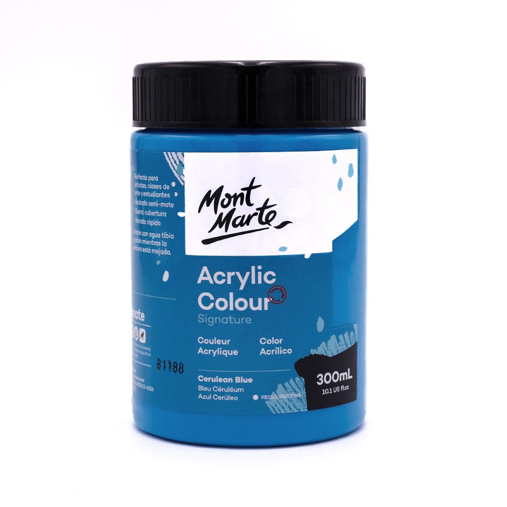 Acrylic Colour Paint Signature 300ml (10.1 US fl.oz) - Cerulean Blue