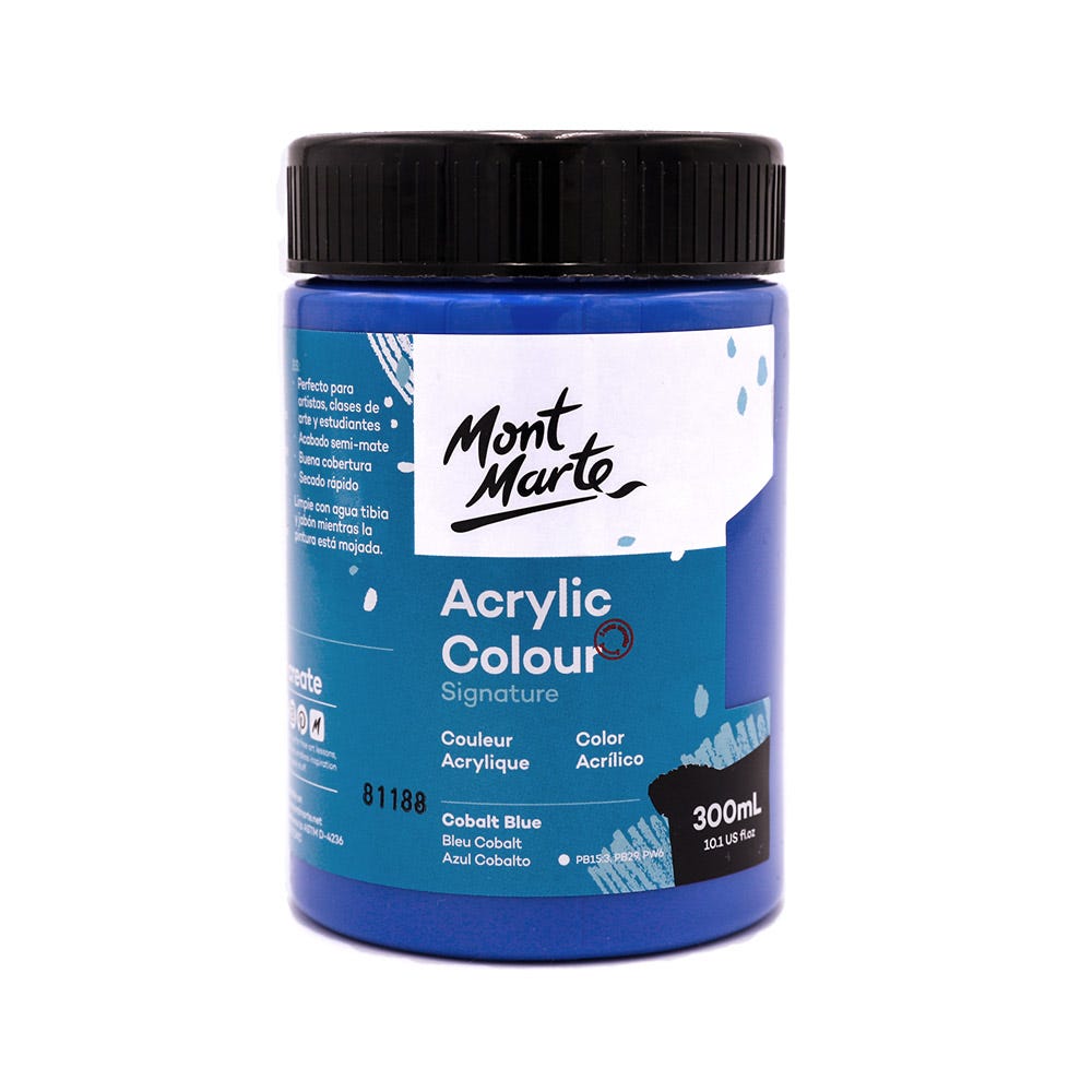 Acrylic Colour Paint Signature 300ml (10.1 US fl.oz) - Cobalt Blue