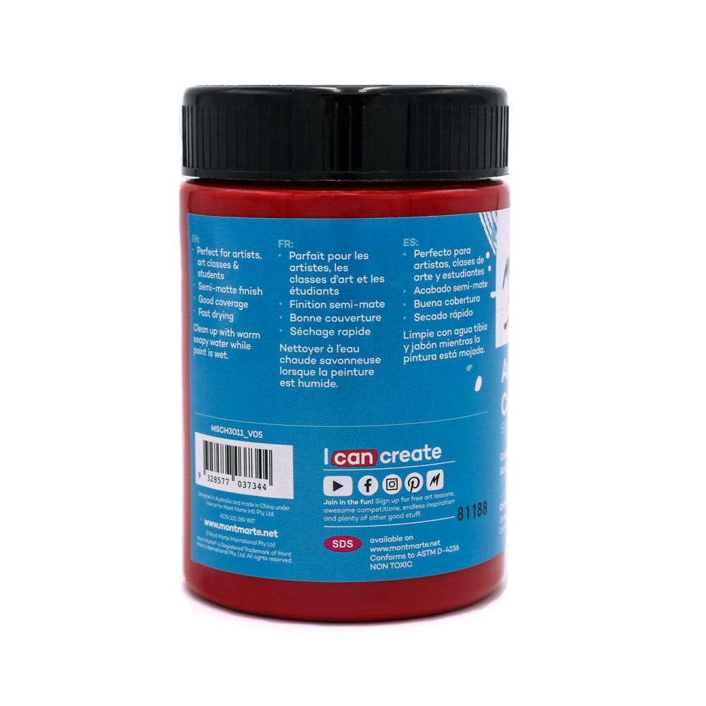 Acrylic Colour Paint Signature 300ml (10.1 US fl.oz) - Crimson