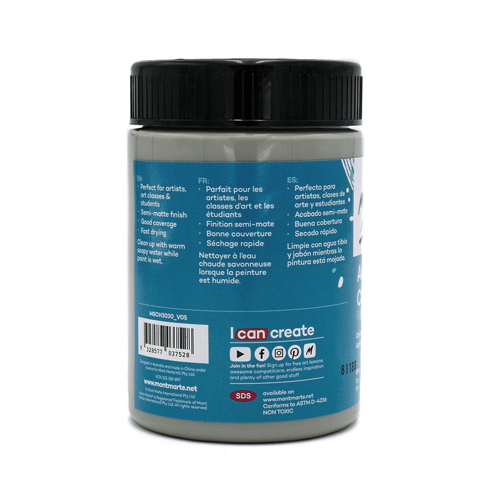 Acrylic Colour Paint Signature 300ml (10.1 US fl.oz) - Grey