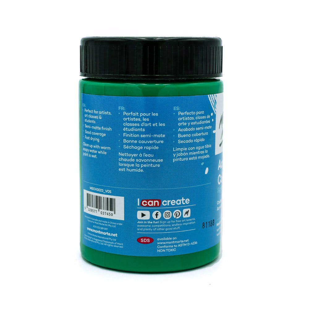 Acrylic Colour Paint Signature 300ml (10.1 US fl.oz) - Mid Green