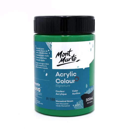 Acrylic Colour Paint Signature 300ml (10.1 US fl.oz) - Monastral Green