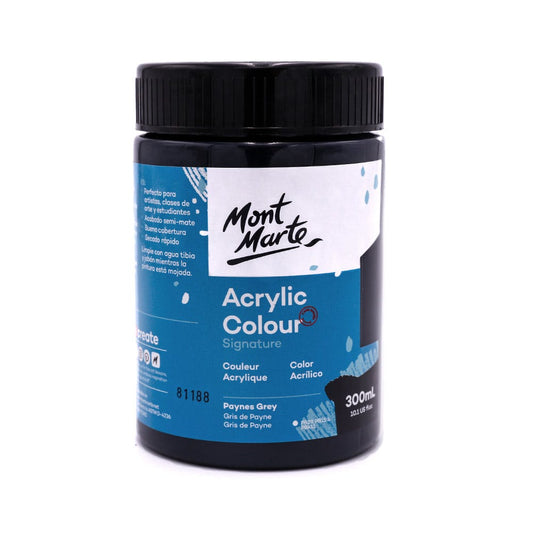 Acrylic Colour Paint Signature 300ml (10.1 US fl.oz) - Paynes Grey