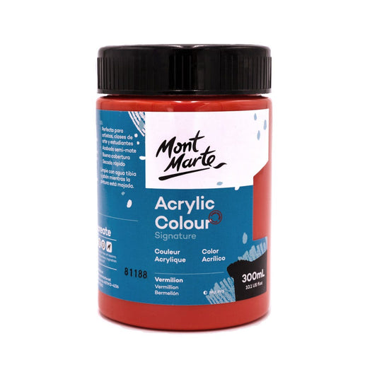 Acrylic Colour Paint Signature 300ml (10.1 US fl.oz) - Vermilion