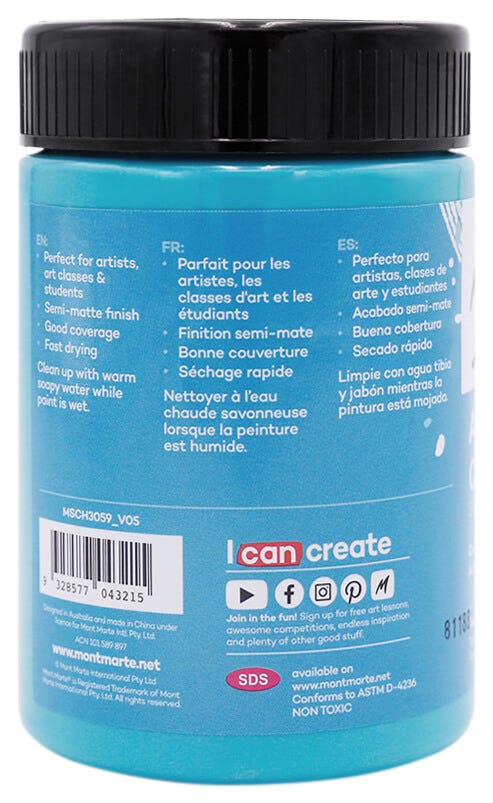 Acrylic Colour Paint Signature 300ml (10.1 US fl.oz) - Turquoise