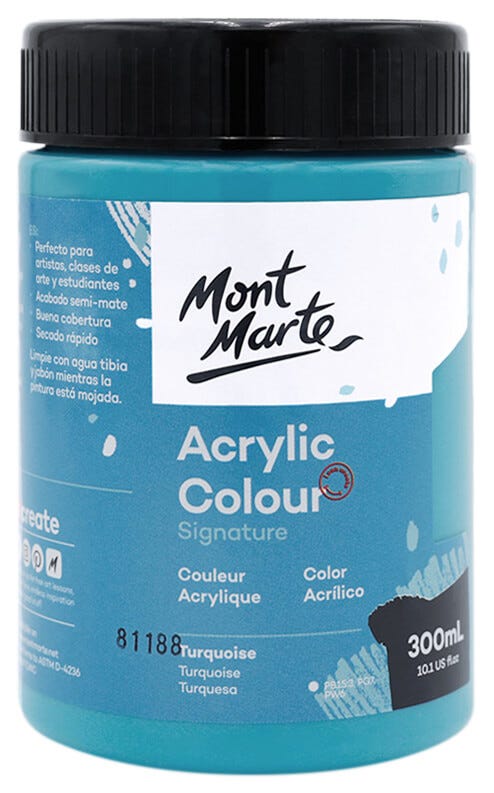 Acrylic Colour Paint Signature 300ml (10.1 US fl.oz) - Turquoise