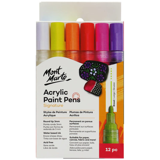 Acrylic Paint Pens Signature Broad Tip 12pc