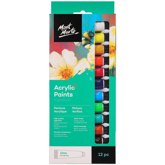 Acrylic Paints Signature 12pc x 12ml (0.4 fl.oz)