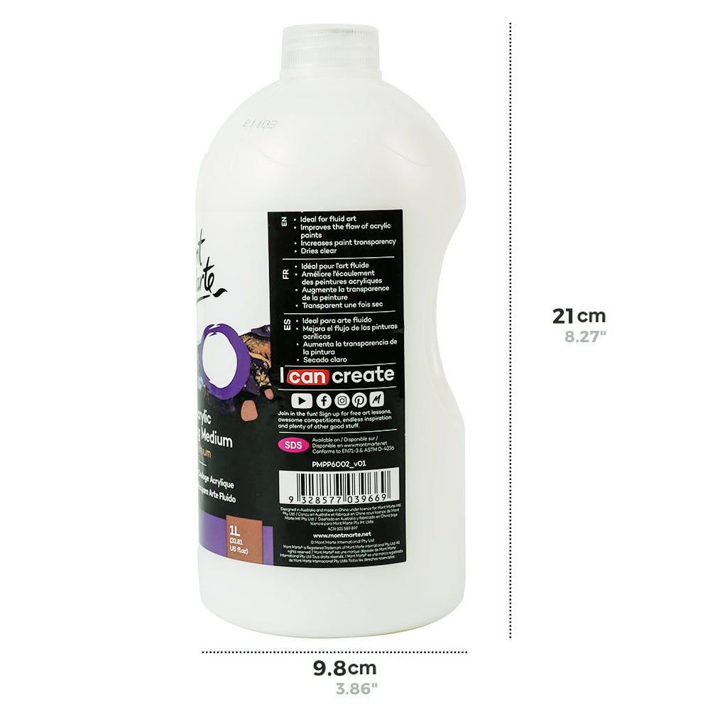 Acrylic Pouring Medium Premium 1L (33.8 US fl.oz)