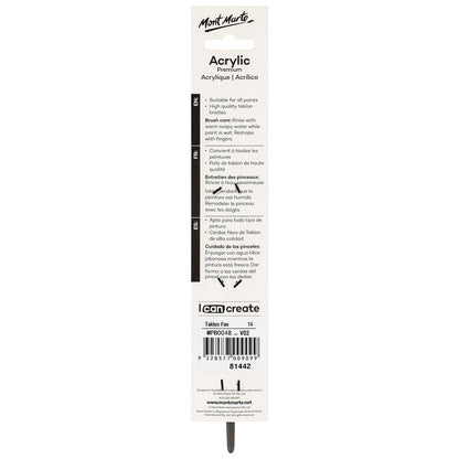 Artist Acrylic Brush Premium Taklon Fan 14