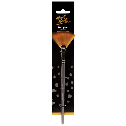Artist Acrylic Brush Premium Taklon Fan 14