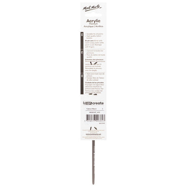 Artist Acrylic Brush Premium Taklon Filbert 2